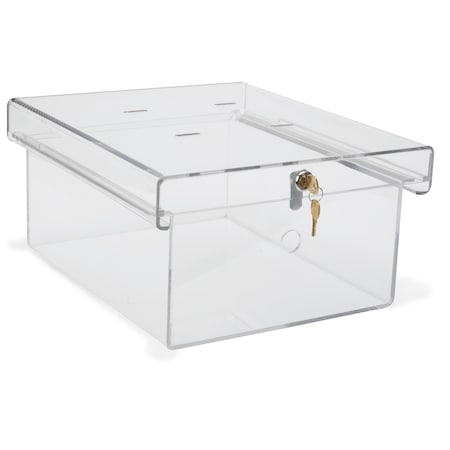 Omnimed X-Large Clear Acrylic Refrigerator Lock Box (8"H x 14"W x 16"D) 183010